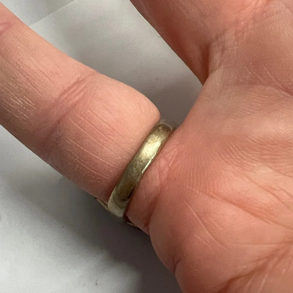 Size 6 Extra Large Jumbo Smokey Quartz Topaz Crystal Metal Basket Cocktail Ring